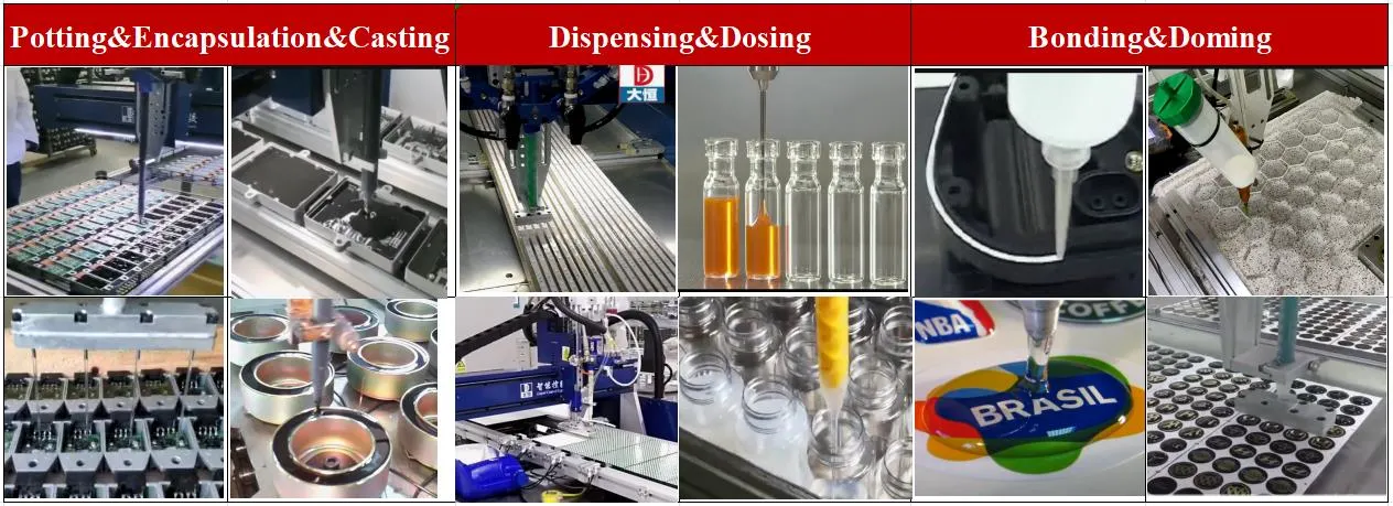 Epoxy Potting Vacuum Chamber Machine 2K Dosing Compounds Dispensing Filling Machine