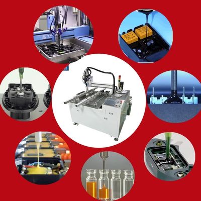2 Parça Karıştırma ve dağıtım makinesi Elektronik Potlama Makinesi Yüksek Performanslı Üretim hattı